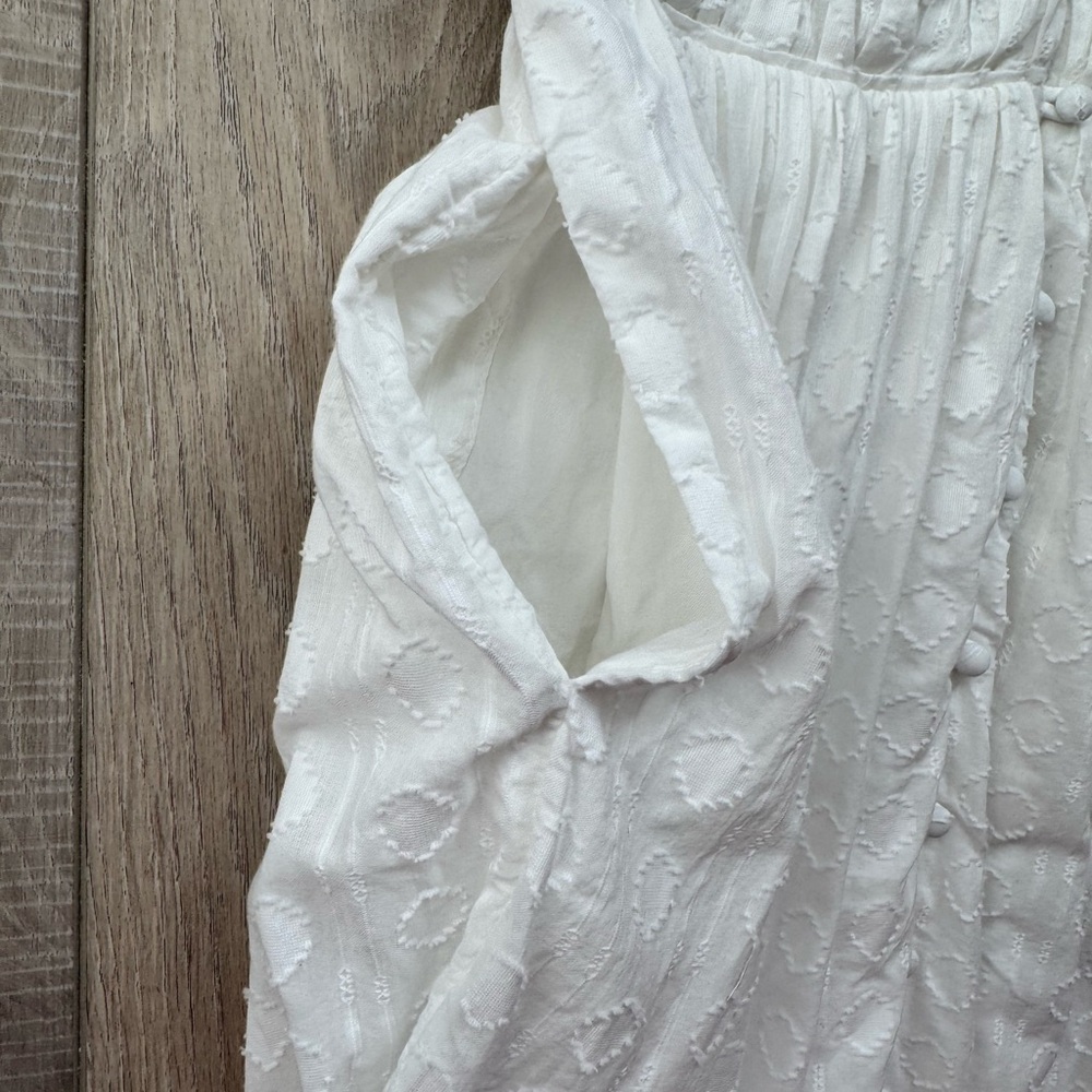 Anthropologie Peregrine White Dress XS Boho Romantic Cottagecore Chic - Picture 6 of 14